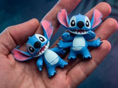 Modelo 3D mini flexi Stitch keychain