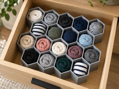 Preview do modelo 3D Modular Honeycomb Drawer Organizer