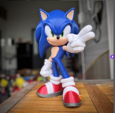 Modelo 3D Sonic the Hedgehog Fan art multiparts