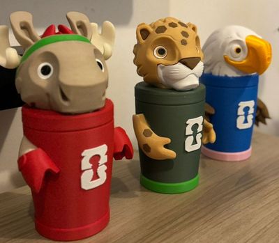 Modelo 3D VASO MAPLE MASCOTA MUNDIAL 2026