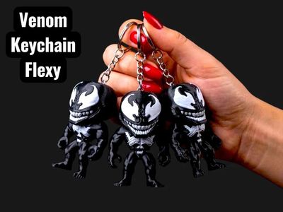 Preview do modelo 3D Venom keychain