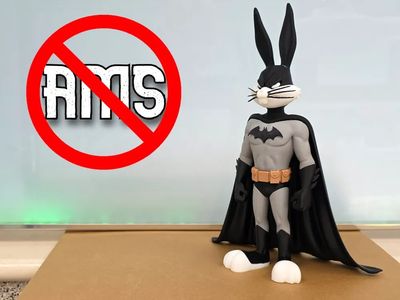 Preview do modelo 3D Bugs Bunny como Batman