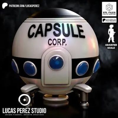 Modelo 3D Lucas PerezDragon Ball Goku SpaceShip Namek