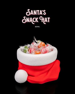 Modelo 3D Santas Snack Hat Bowl 2ece8a1e7b