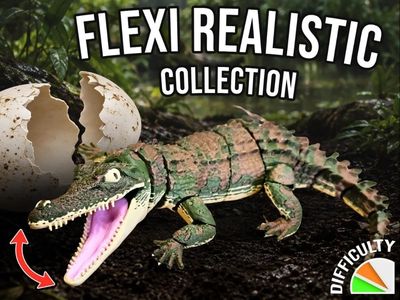 Preview do modelo 3D Realistic Flexi Baby Crocodile