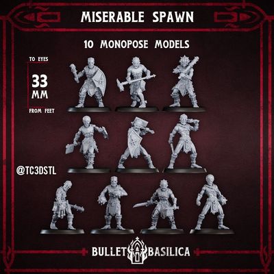Preview do modelo 3D Bullet Basilica Miserable Spawn