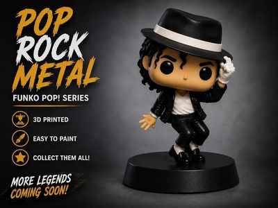 Preview do modelo 3D Music Legends Funko Style Series Michael Jackson OS 8BF3B0935