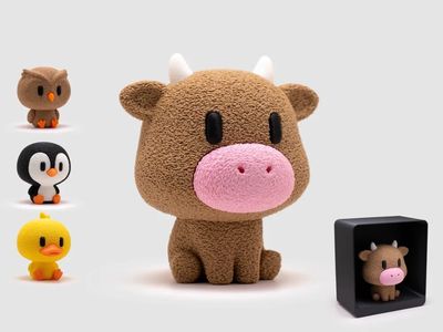 Preview do modelo 3D Cow