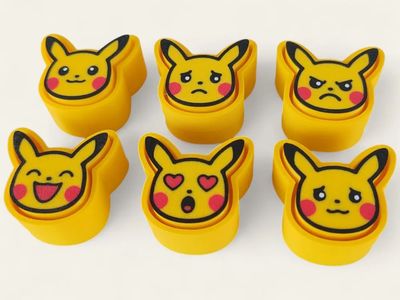 Modelo 3D Pokemon Pikachu Clicadores de Humor