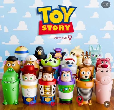 Preview do modelo 3D Vasos Toy Story