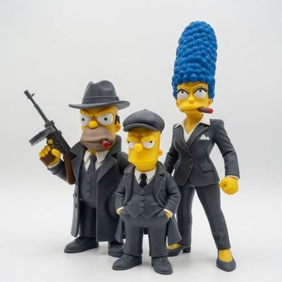 Modelo 3D CreavionFlexi Bart,Homer and Marge Simpson @Print3DWorld