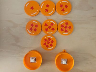 Modelo 3D Clickers de Dragon Ball 1 7
