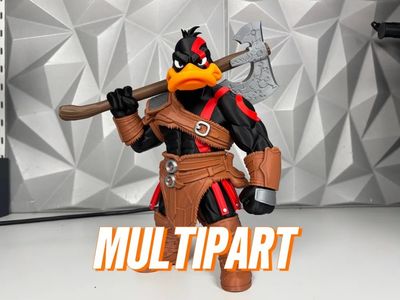 Modelo 3D daffy Duck x Kratos 3MF
