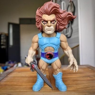 Preview do modelo 3D lion o fan art multiparts