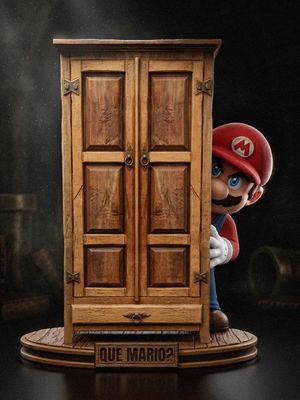 Preview do modelo 3D Q MARIO DIORAMA MODELO MULTIPARTS 34CM