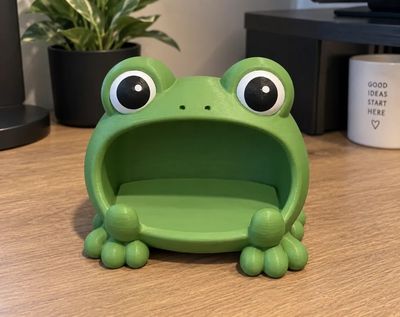 Preview do modelo 3D frog phone holder