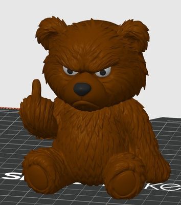 Modelo 3D Bad Bär 140gross bearbeitet fertig