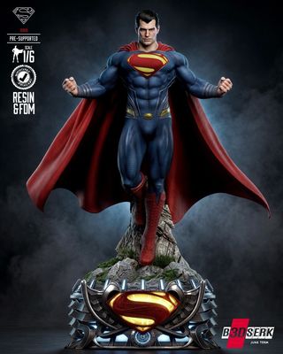 Modelo 3D B3dserk Man of Steel Sculpture (X Pose)