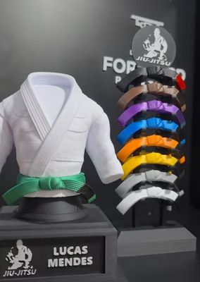 Modelo 3D suporte faixas jiu