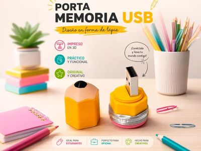 Preview do modelo 3D lapiz usb