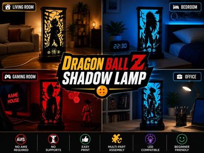 Modelo 3D Dragon Ball Z Lámpara de Sombra