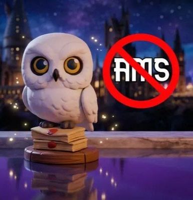 Modelo 3D Hedwig Owl Multipeças sem AMS