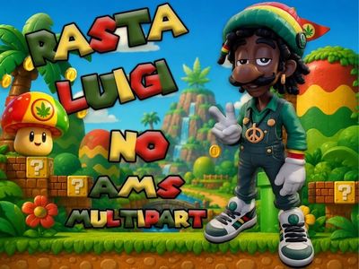Preview do modelo 3D Rasta Luigi