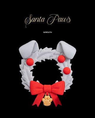 Modelo 3D Santa Paws Wreath 1827e36895