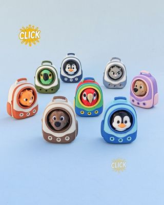 Modelo 3D Clickify 3D Backpack Buddies Clickers