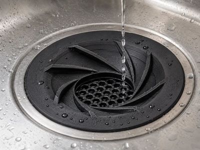 Preview do modelo 3D Swirl Sink Filter v8 PETG