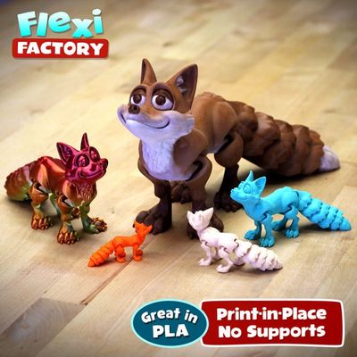 Modelo 3D Flexi Fox