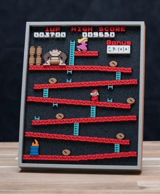 Modelo 3D Donkey Kong Arcade Game Picture Frame No Supports, , No