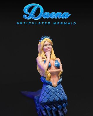 Modelo 3D Articulated Mermaid Daena 042fb8f5fa