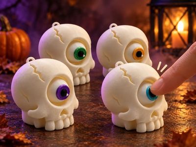 Preview do modelo 3D cyclop skull