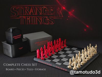 Preview do modelo 3D Stranger Things Chess @vse pro 3D