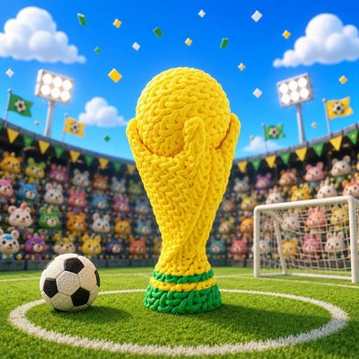 Preview do modelo 3D Champion Cup Knitted 100%