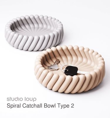 Preview do modelo 3D Spiral Catchall Bowl Type 2