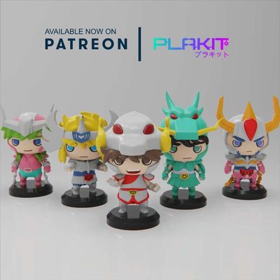 Modelo 3D cavaleirosPLAKIT