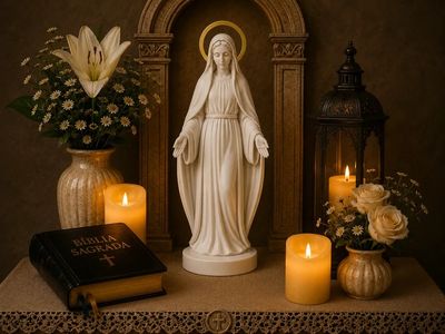 Modelo 3D HH 3DPRINT NOSSA SENHORA DAS GRAÇAS COM FACE