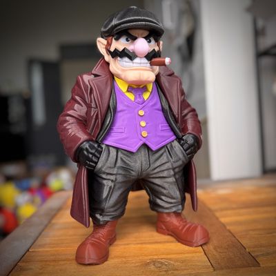 Preview do modelo 3D wario peaky blinders urban vibes fan art
