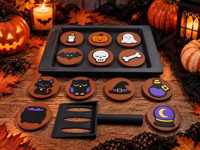 Preview do modelo 3D Cookie Halloween