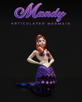 Modelo 3D Articulated Mermaid Mandy 25193962e4