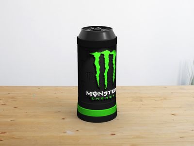 Preview do modelo 3D R3D Porta Latas Monster
