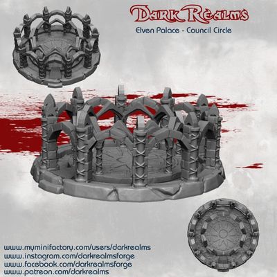 Modelo 3D Dark Realms Elven Palace