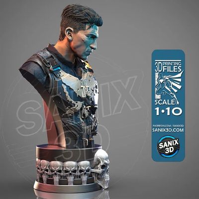 Preview do modelo 3D punisher (repaired)
