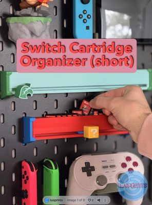 Preview do modelo 3D Nintendo Switch Cartridge Organizer for SKÅDIS
