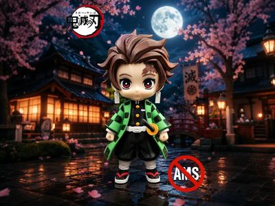 Preview do modelo 3D Kamado Tanjiro Demon Slayer 25cm