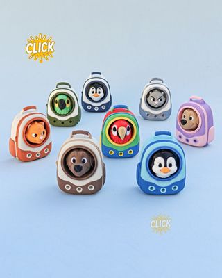 Modelo 3D Clickify 3D Backpack Buddies Clickers
