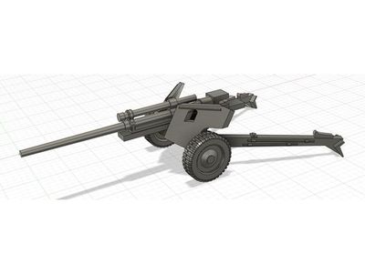 Preview do modelo 3D M5 Antitank Gun in 1 100