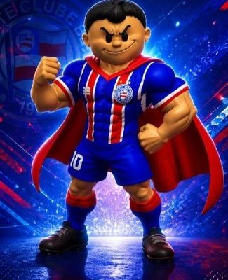 Modelo 3D mascote BAHIA TOTALMENTE SEM AMS